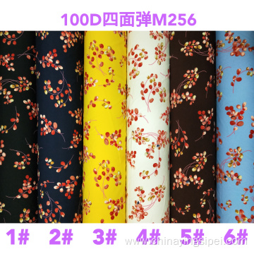4 Way Stretch Woven Printed Fabrics For Dress